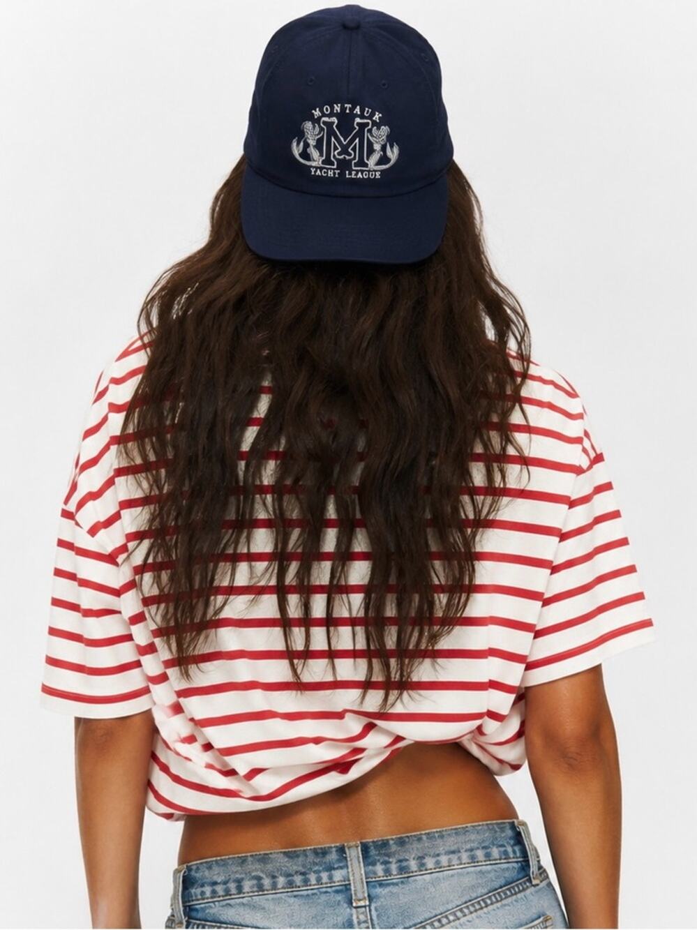 Anthropologie Coney Island Picnic Major League Cap Navy
